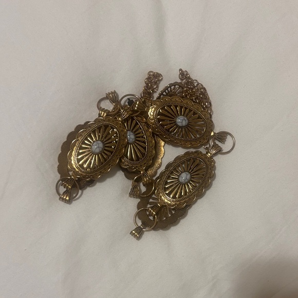 Gold and teal belt - Picture 1 of 3